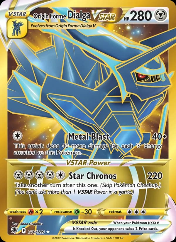 Origin Forme Dialga VSTAR 210/189, Astral Radiance