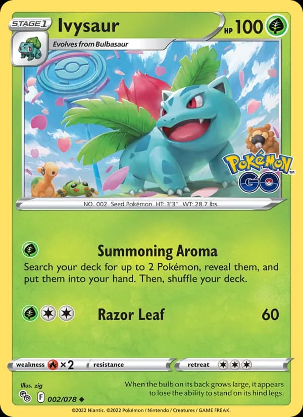 Ivysaur 002/78, Pokémon GO