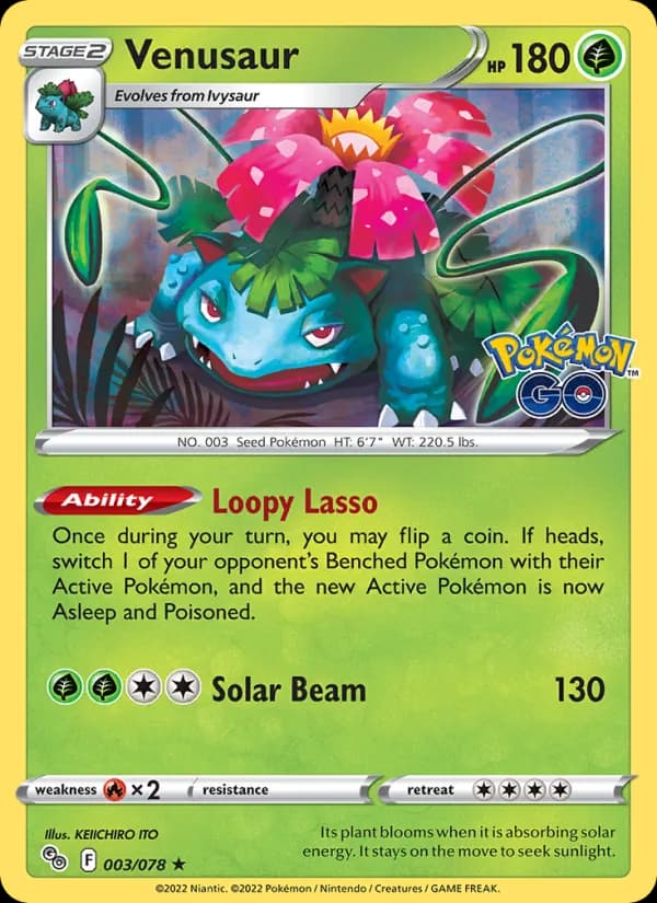 Venusaur 003/78, Pokémon GO
