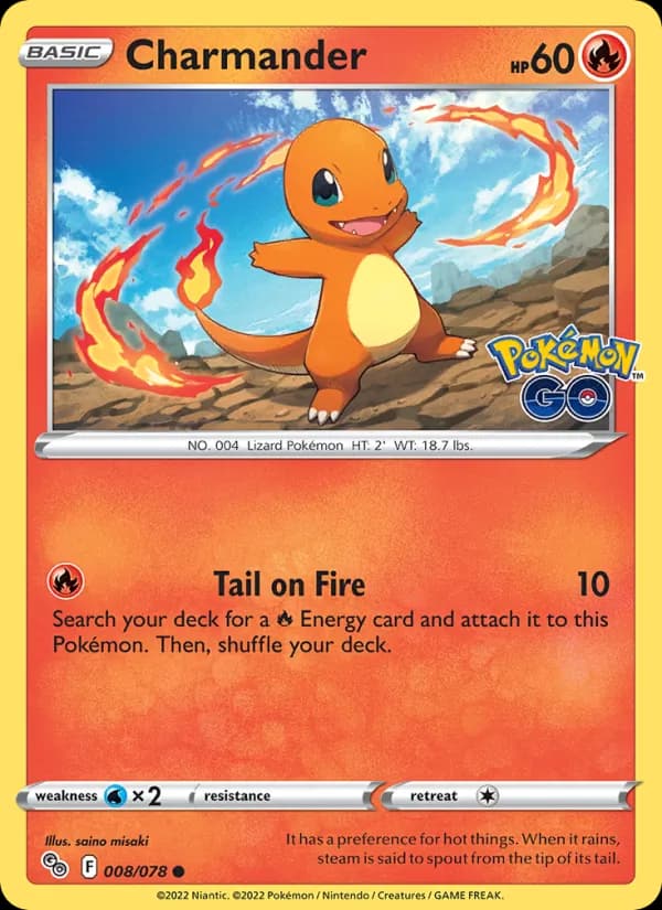 Charmander 008/78, Pokémon GO