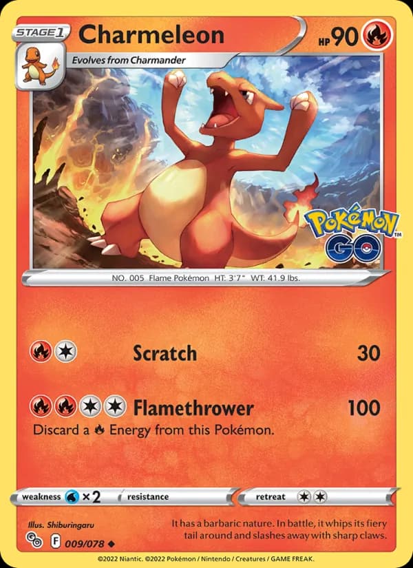 Charmeleon 009/78, Pokémon GO