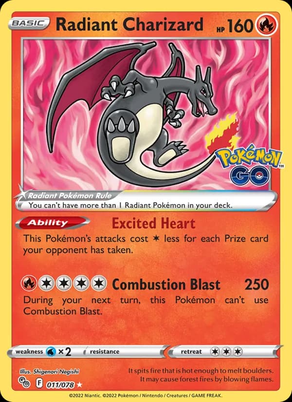 Radiant Charizard 011/78