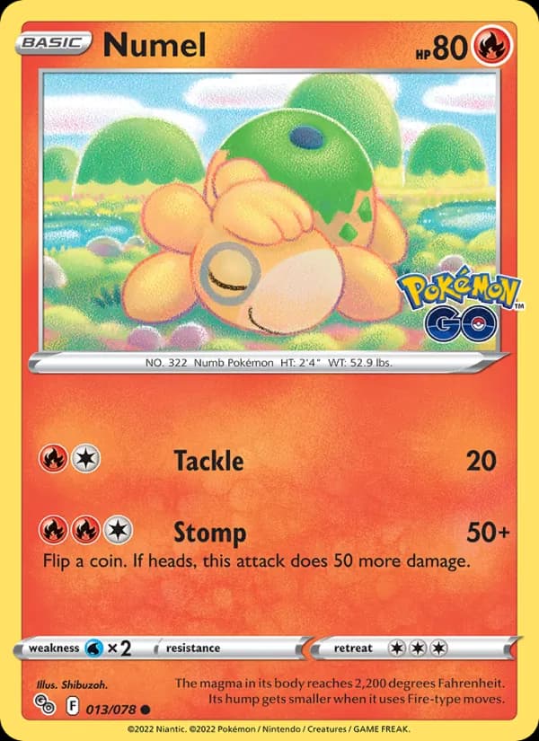 Numel 013/78, Pokémon GO