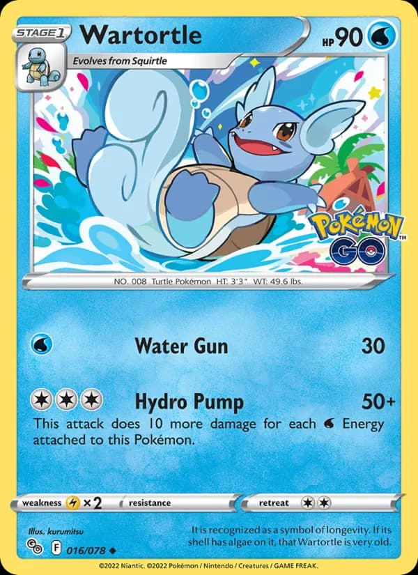 Wartortle 016/78, Pokémon GO