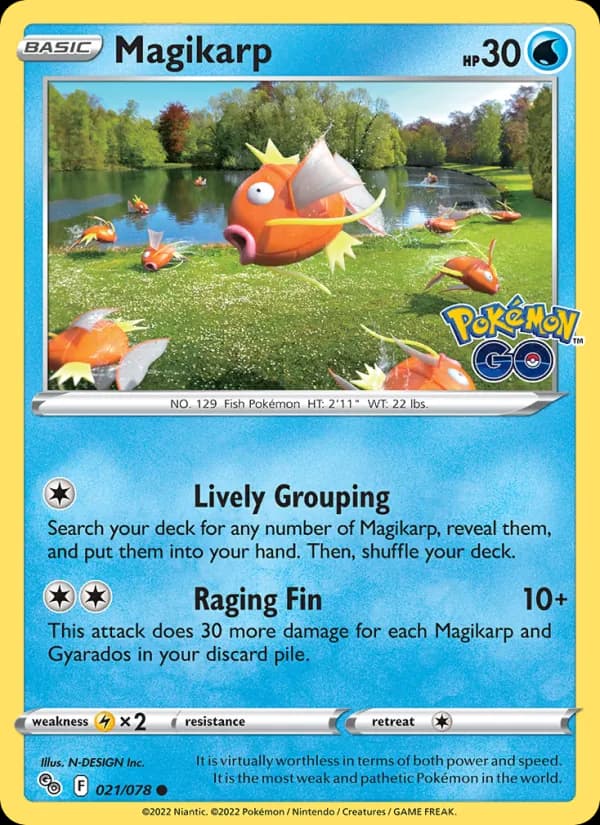 Magikarp 021/78, Pokémon GO
