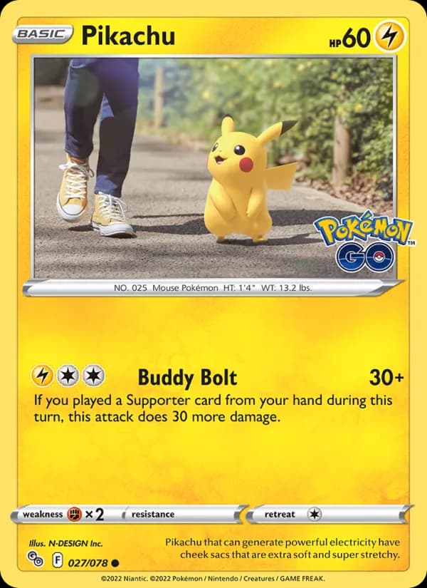 Pikachu 027/78, Pokémon GO