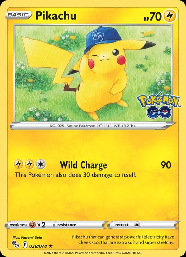 Pikachu 028/78, Pokémon GO
