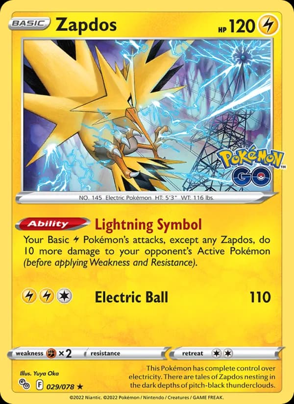 Zapdos 029/78, Pokémon GO