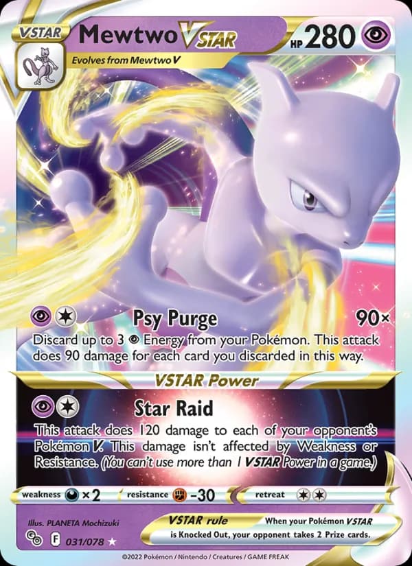 Mewtwo VSTAR 031/78, Pokémon GO