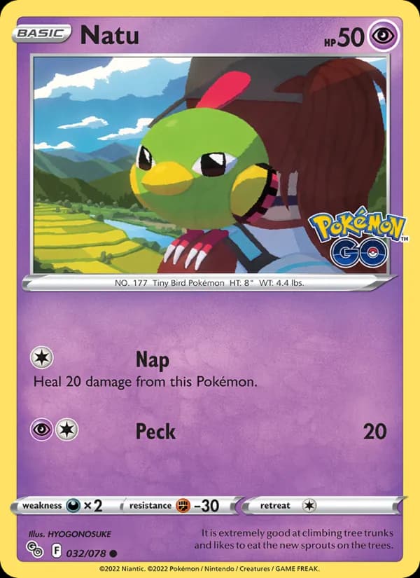 Natu 032/78, Pokémon GO