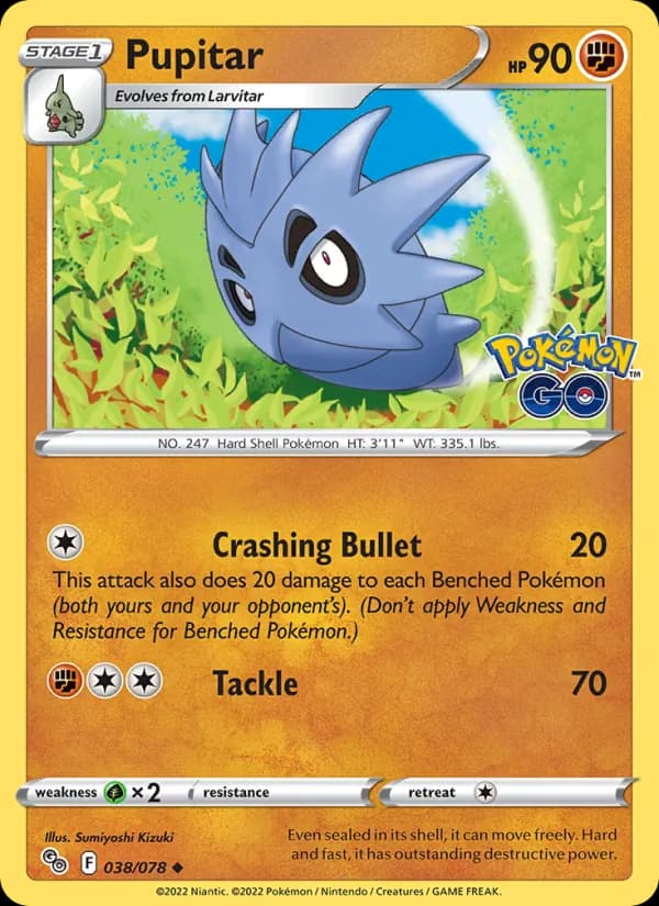 Pupitar 038/78, Pokémon GO