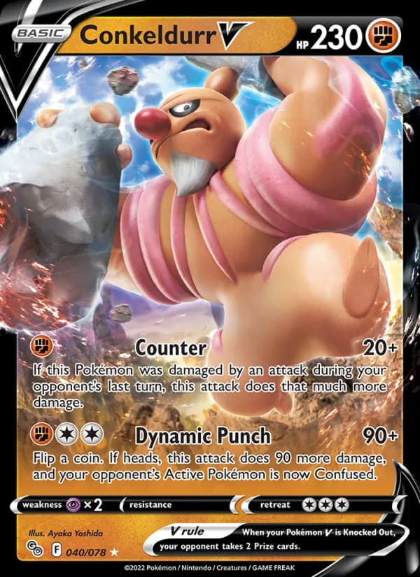 Conkeldurr V 040/78, Pokémon GO