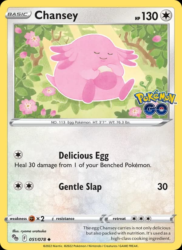 Chansey 051/78, Pokémon GO