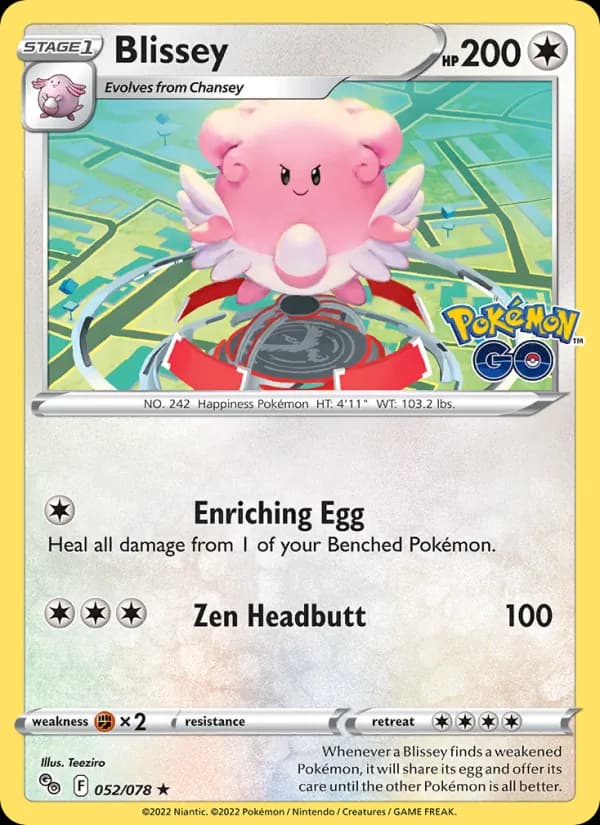 Blissey 052/78, Pokémon GO