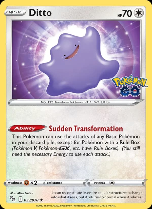 Ditto 053/78, Pokémon GO