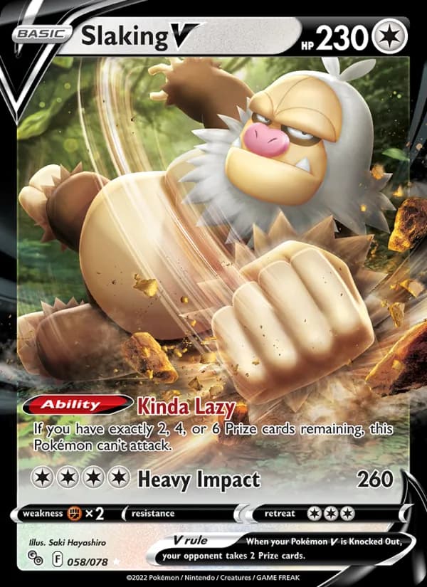 Slaking V 058/78, Pokémon GO