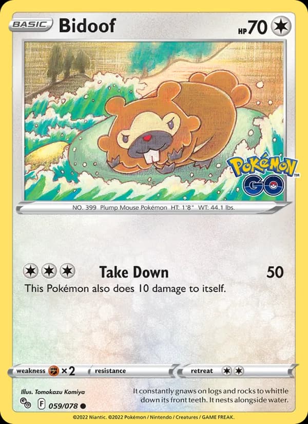Bidoof 059/78, Pokémon GO