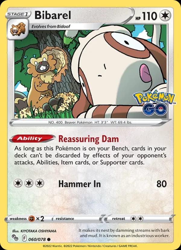 Bibarel 060/78, Pokémon GO