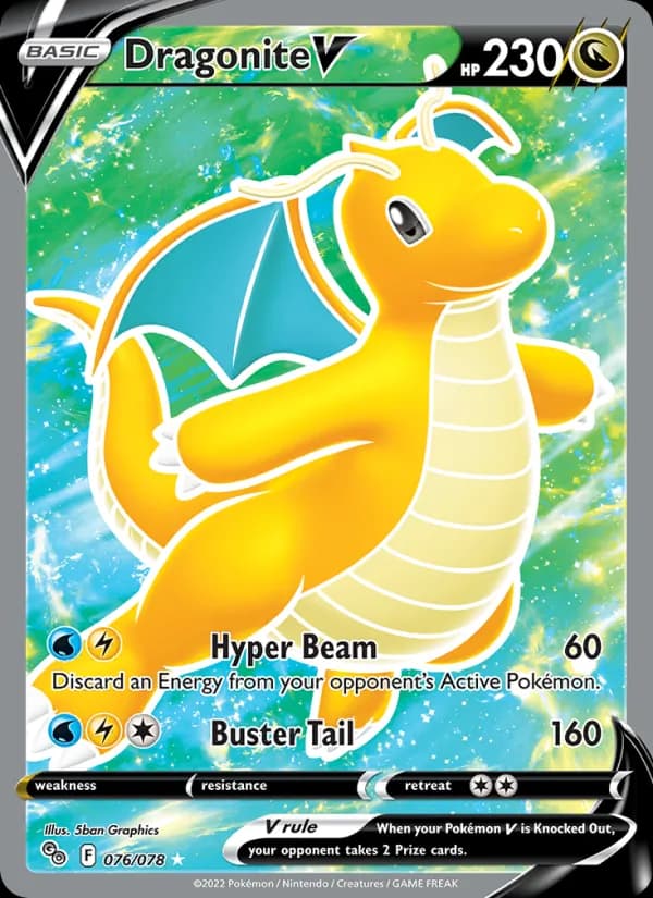 Dragonite V 076/78, Pokémon GO