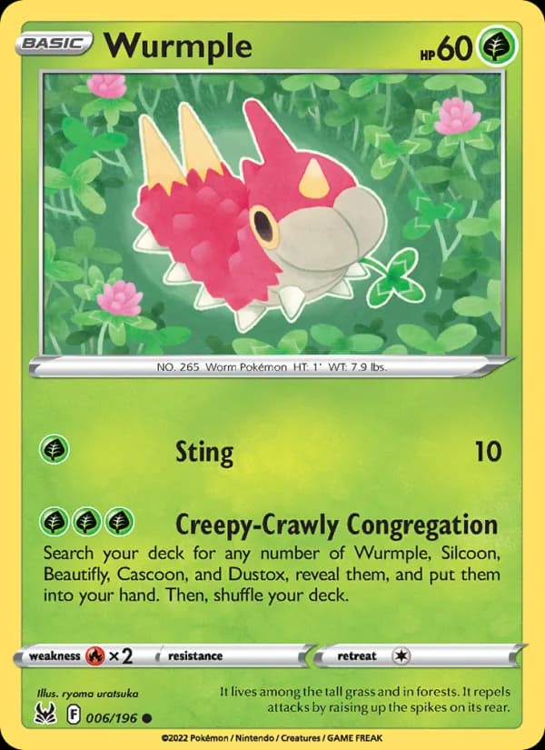 Wurmple 006/196, Lost Origin