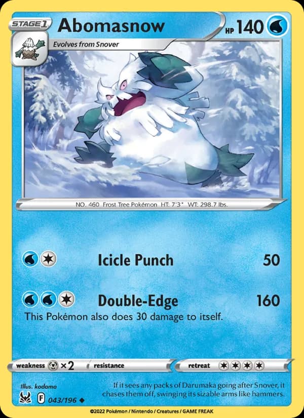 Abomasnow 043/196, Lost Origin