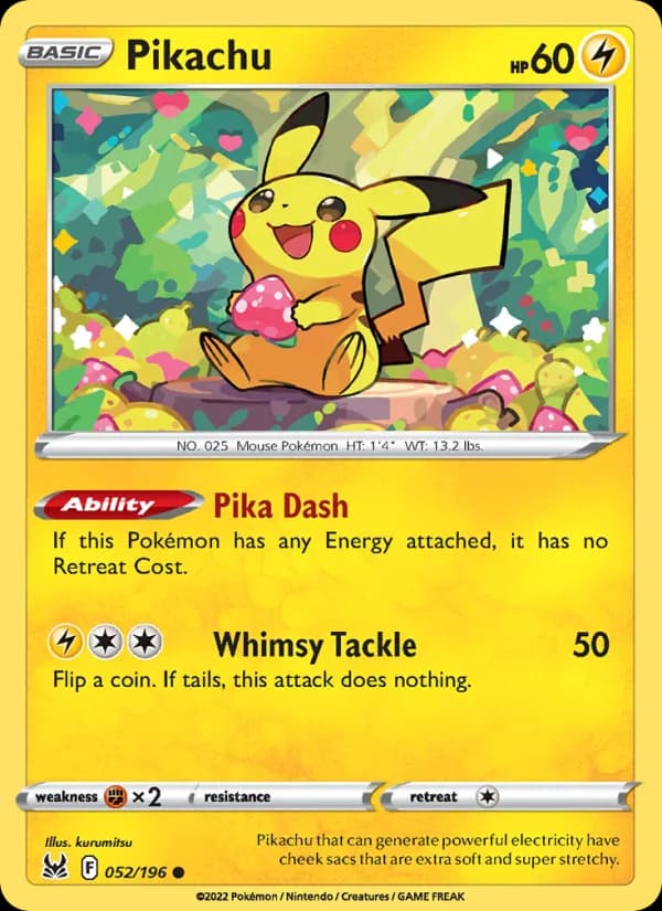 Pikachu 052/196, Lost Origin