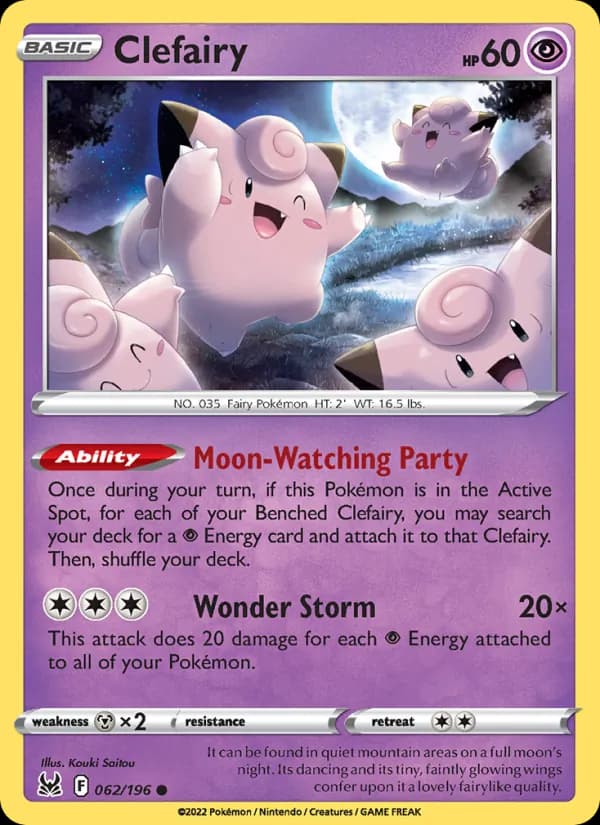 Clefairy 062/196, Lost Origin