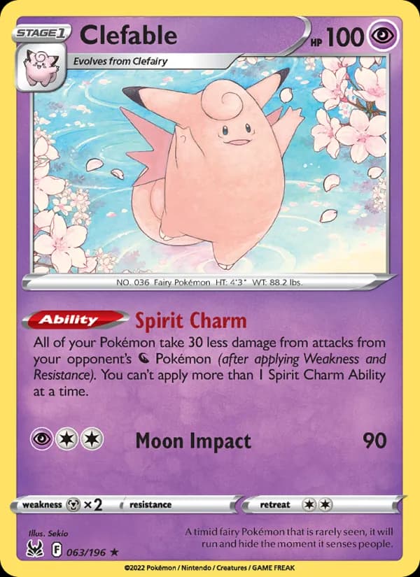 Clefable 063/196, Lost Origin