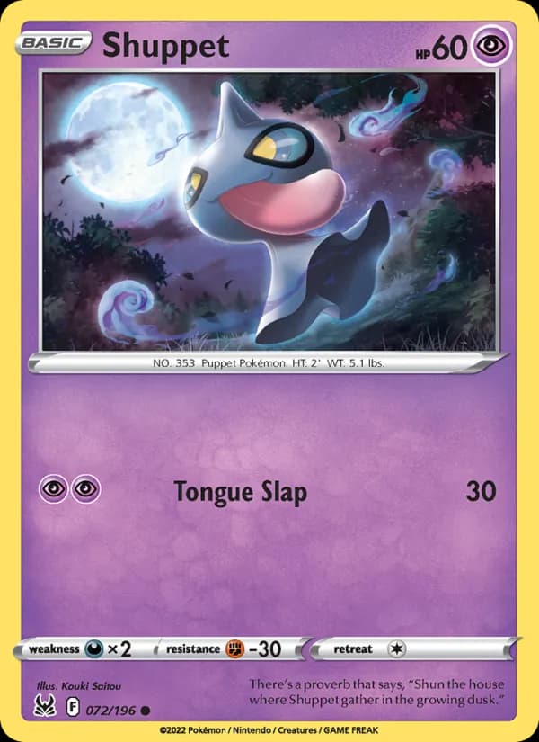Shuppet 072/196, Lost Origin