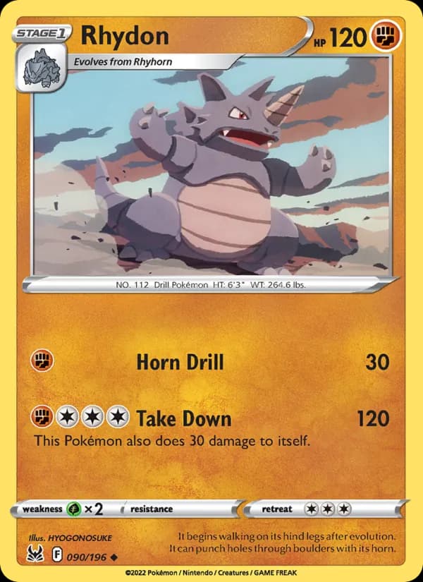 Rhydon 090/196, Lost Origin