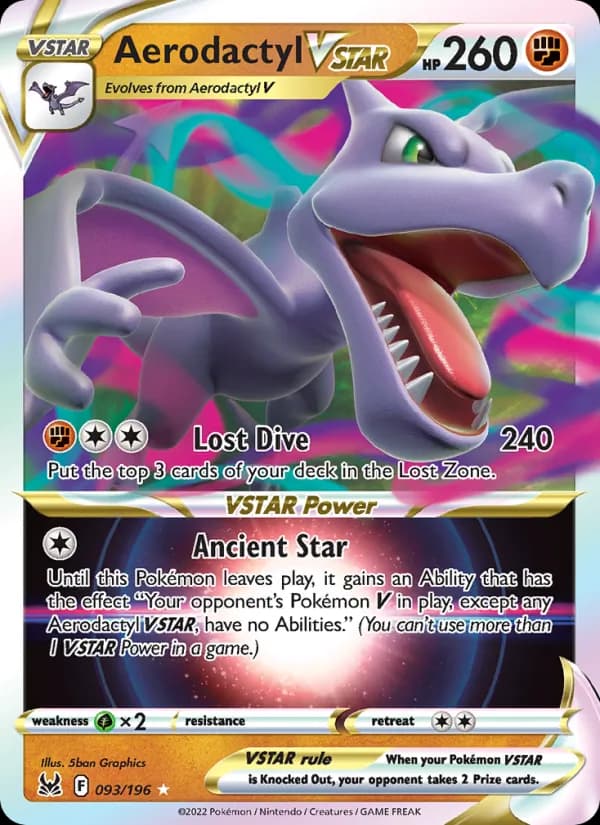 Aerodactyl VSTAR 093/196, Lost Origin
