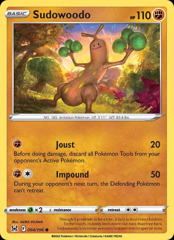 Sudowoodo 094/196, Lost Origin