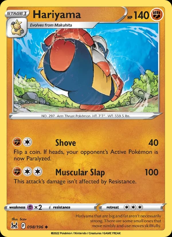 Hariyama 098/196, Lost Origin