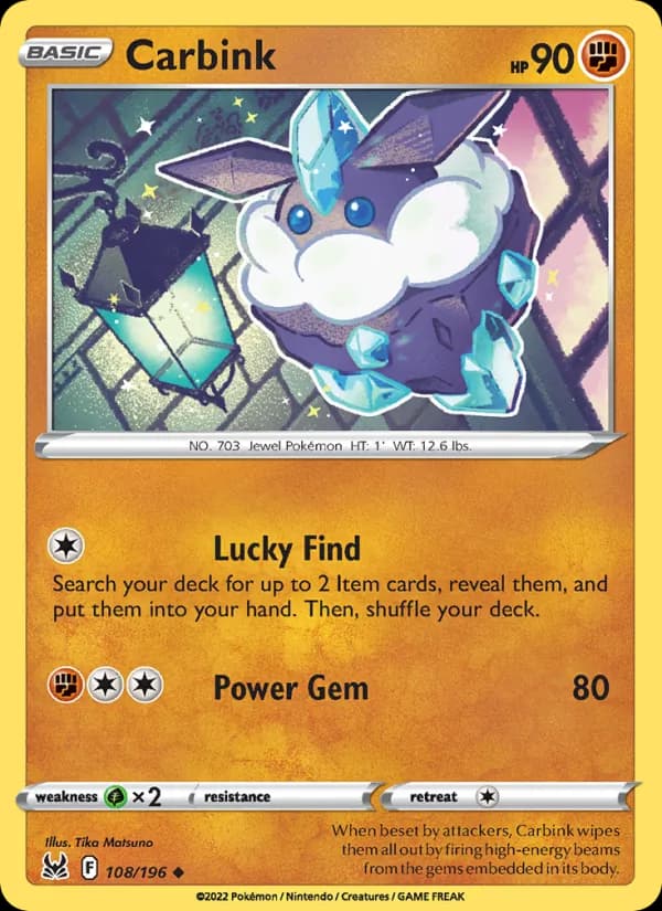 Carbink 108/196, Lost Origin