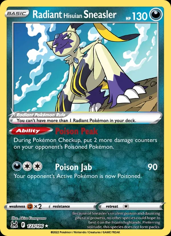 Radiant Hisuian Sneasler 123/196, Lost Origin