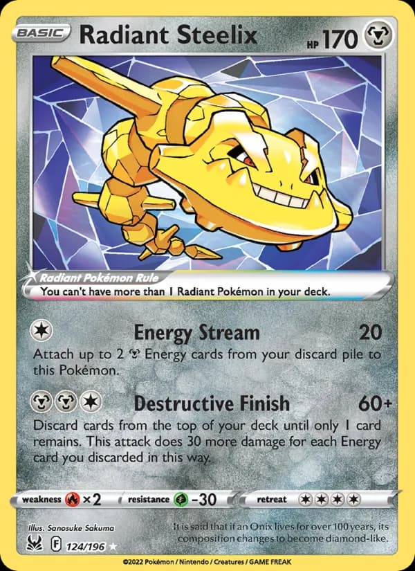 Radiant Steelix 124/196, Lost Origin