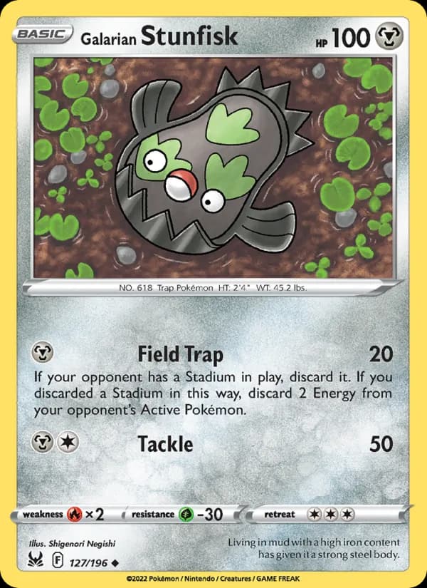 Galarian Stunfisk 127/196, Lost Origin