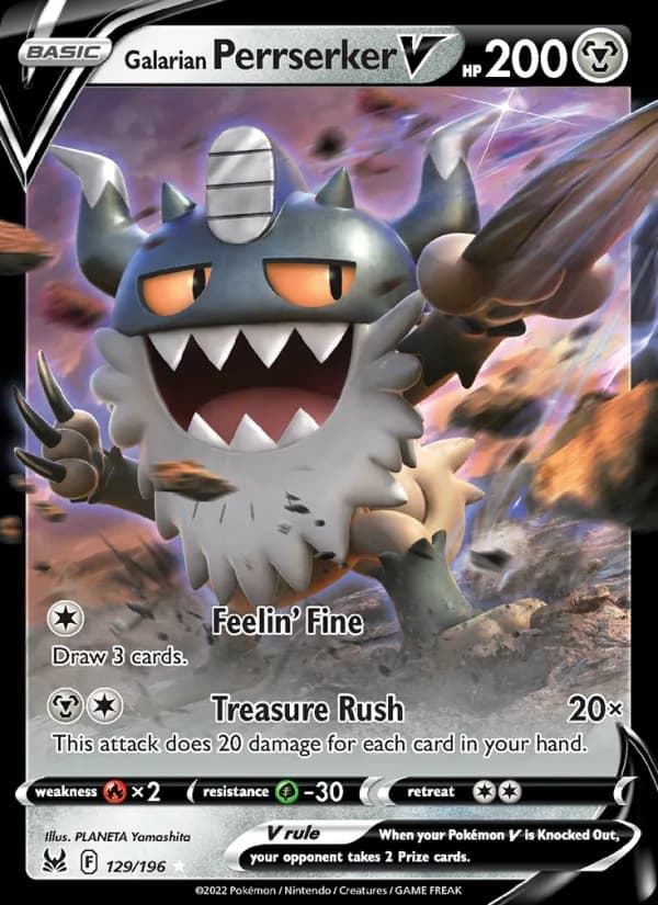 Galarian Perrserker V 129/196, Lost Origin