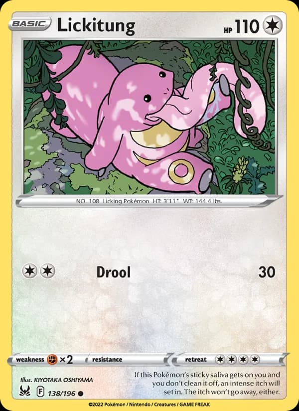 Lickitung 138/196, Lost Origin