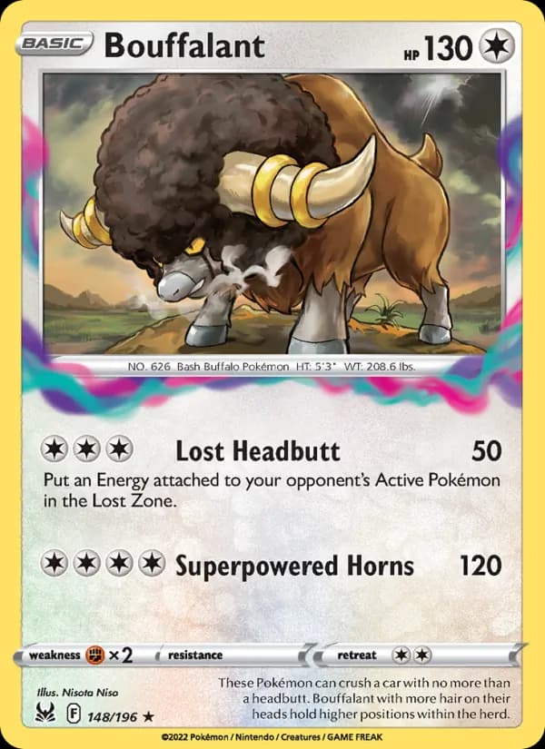 Bouffalant 148/196, Lost Origin