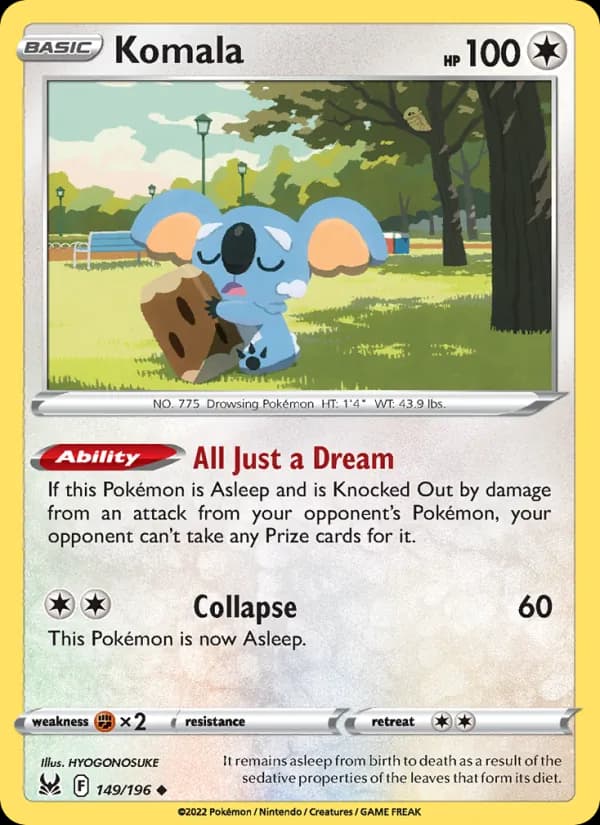 Komala 149/196, Lost Origin