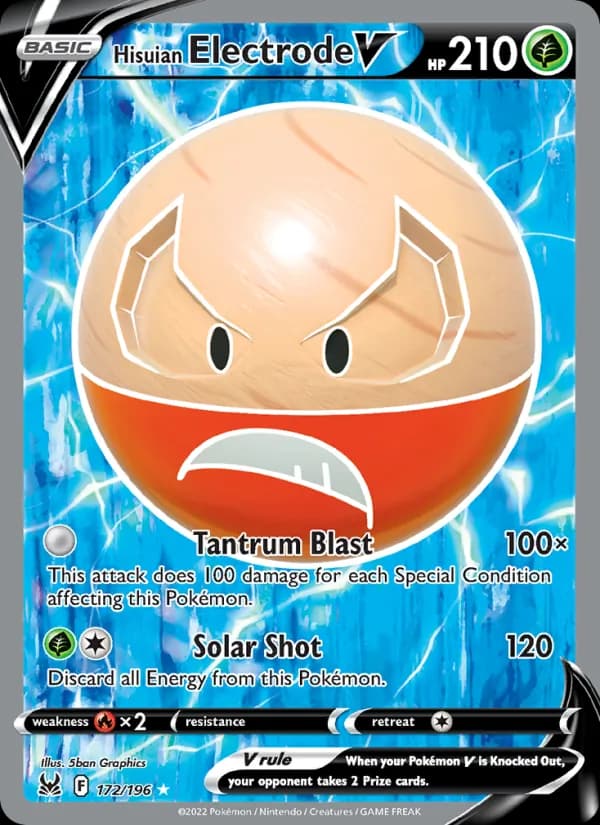 Hisuian Electrode V 172/196, Lost Origin