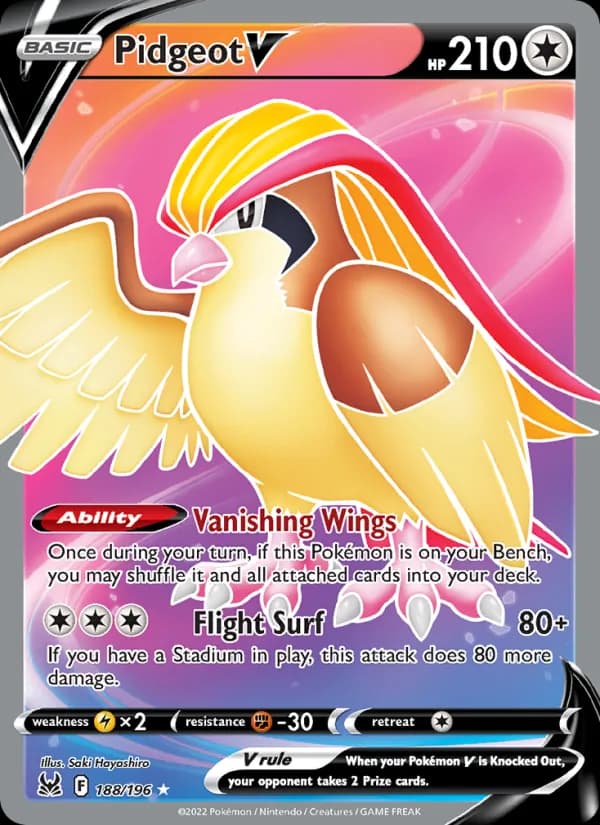 Pidgeot V 188/196, Lost Origin