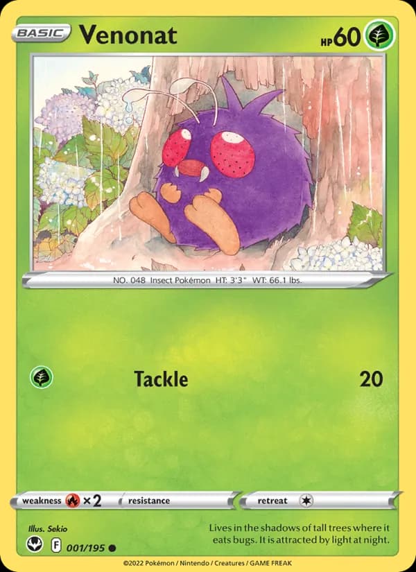 Venonat 001/195, Silver Tempest