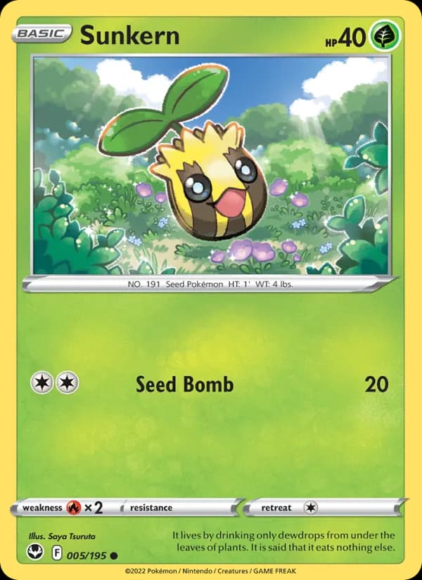 Sunkern 005/195, Silver Tempest