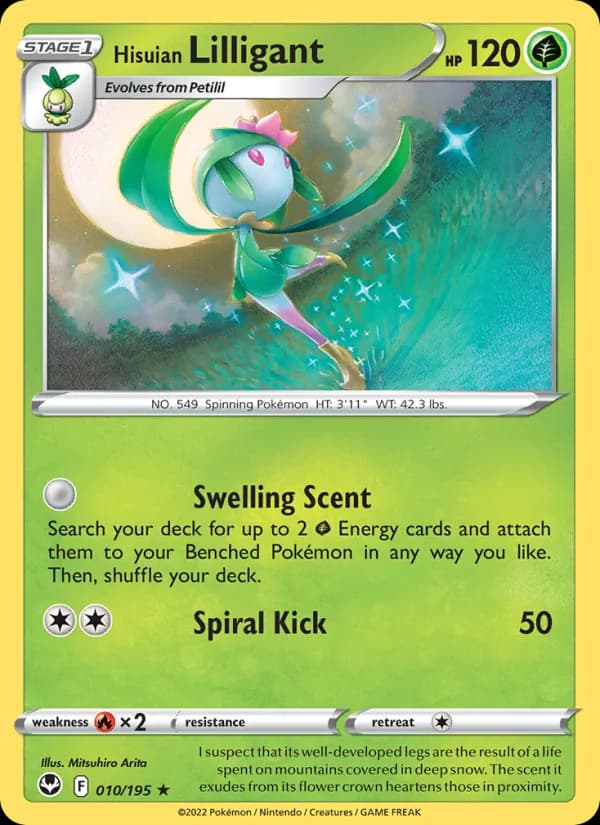 Hisuian Lilligant 010/195, Silver Tempest