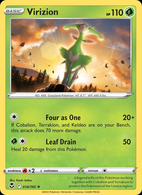 Virizion 014/195, Silver Tempest