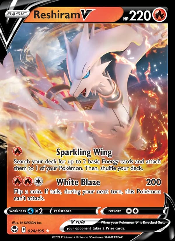 Reshiram V 024/195, Silver Tempest