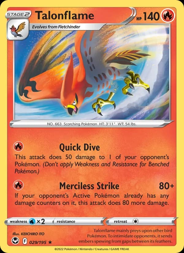 Talonflame 029/195, Silver Tempest