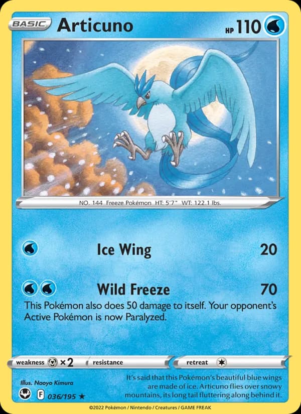 Articuno 036/195, Silver Tempest